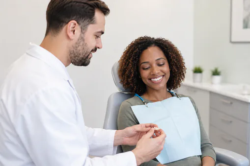 dentist explaining